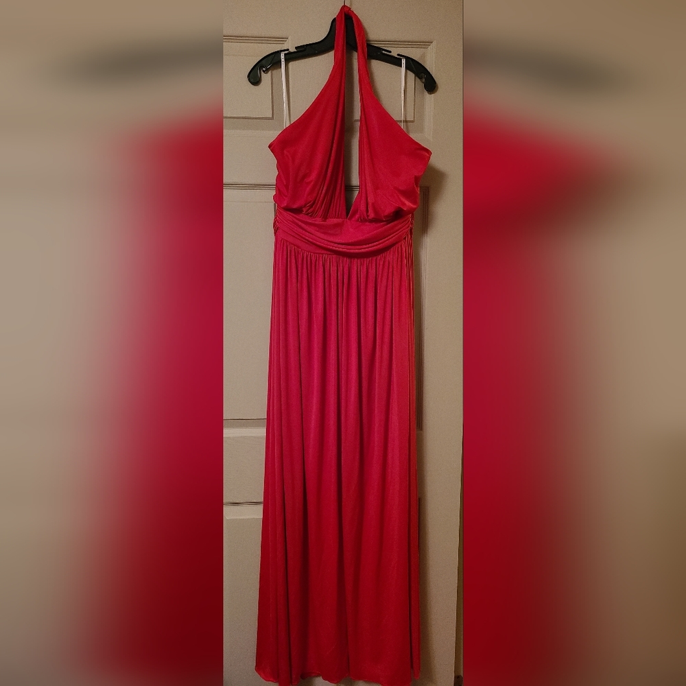 Red bridesmaid dress